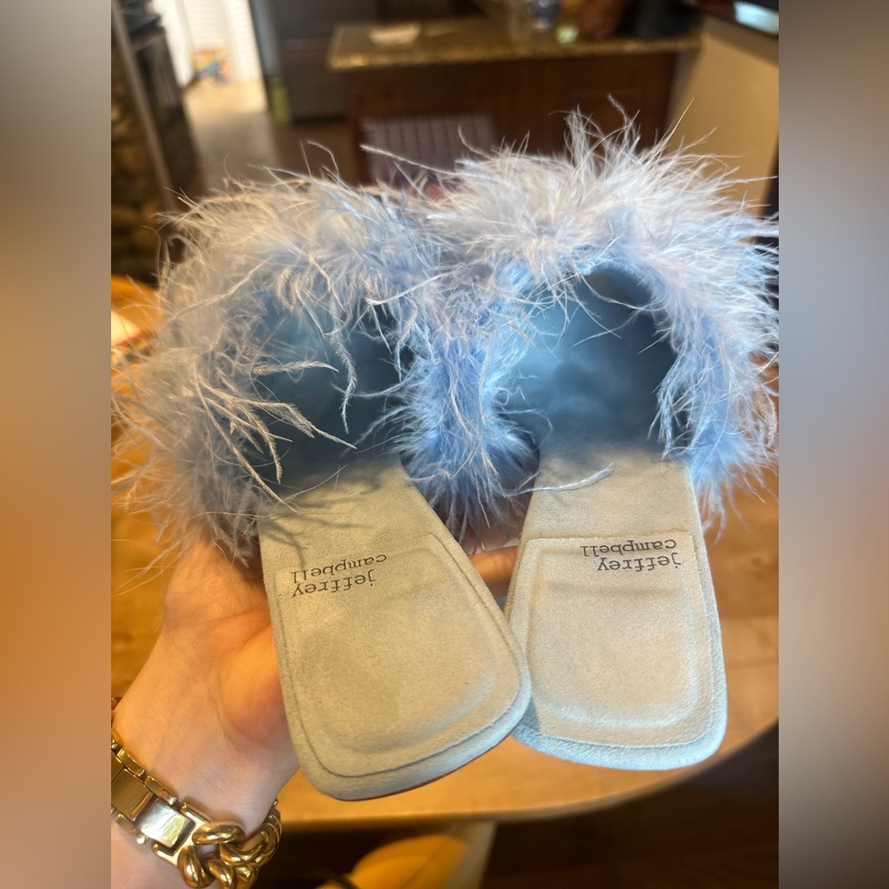 Jeffrey Campbell Chauffeur feathered heels - Picture 4 of 7